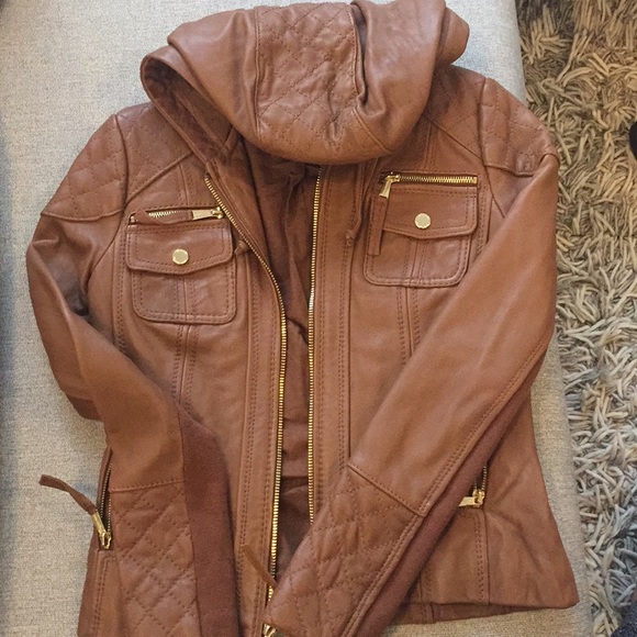 MICHAEL Michael Kors Jackets & Blazers - New Michael Kors leather jacket XS